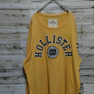 ホリスター(Hollister)の【466】HOLLISTER 長袖 Tシャツ　ロンT　ビッグロゴ　刺繍ワッペン(Tシャツ/カットソー(七分/長袖))