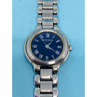 G07）ミッドナイトブルー(*'▽')マリークレール電池交換ブレスウォッチ(腕時計)