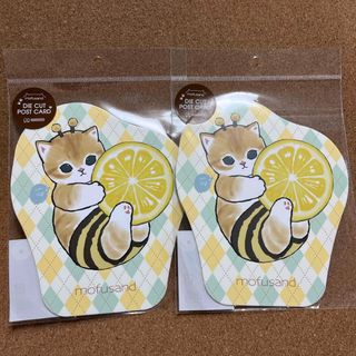 サンスターブング(Sunstar Stationery)のmofusand モフサンド ダイカットポストカード　ハチにゃん　2枚セット(その他)