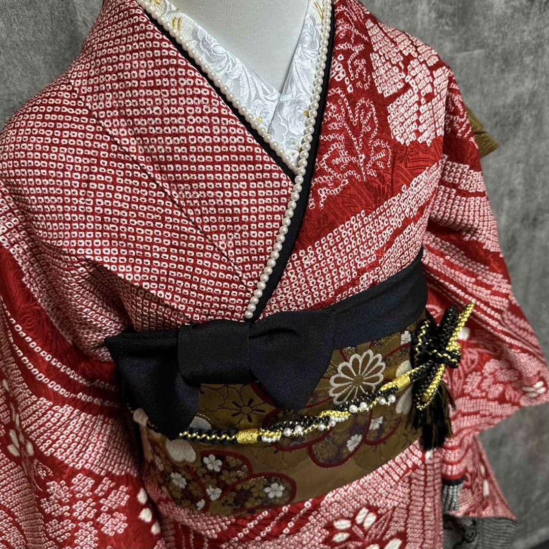 美品 総絞り 本絞り 熨斗 牡丹 金駒繍 逸品 フルセット 振袖 振り袖の 美品 総絞り 本絞り 熨斗 牡丹 金駒繍 逸品 フルセット 振袖 振り袖の