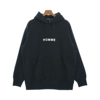 コムデギャルソンオム(COMME des GARCONS HOMME)のCOMME des GARCONS HOMME パーカー M 黒 【古着】【中古】(パーカー)