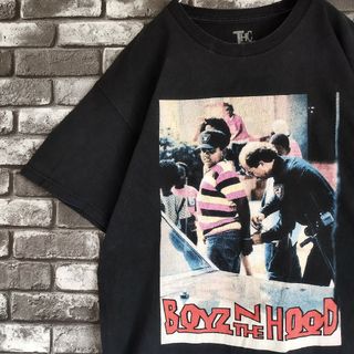 ティービーアンドムービー(TV&MOVIE)のボーイズンザフッドムービーtシャツTシャツアメリカ映画人物アイスキューブ黒(Tシャツ/カットソー(半袖/袖なし))