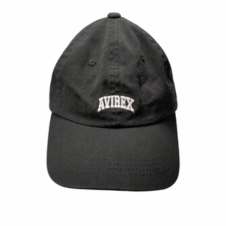 AVIREX(アヴィレックス) ロゴ刺繍 6パネル キャップ メンズ 帽子