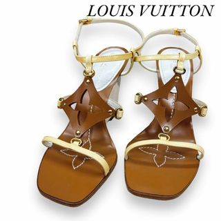 LOUIS VUITTON - ルイヴィトン サンダル モノグラムフラワー ウェッジソール