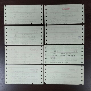 昭和50年代国鉄マルス特急券、座席指定券　8枚セット(鉄道)