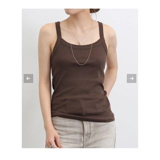 アパルトモンドゥーズィエムクラス(L'Appartement DEUXIEME CLASSE)の【NINETY PERCENT/ナインティ パーセント】RIB CAMISOLE(キャミソール)