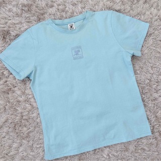 Courreges - 今週限定 希少 Courreges ロゴ入り 水色 Tシャツ トップス