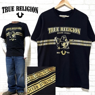 トゥルーレリジョン(True Religion)のTRUE RELIGION トゥルーレリジョン ゴールドプリント Tシャツ(Tシャツ/カットソー(半袖/袖なし))
