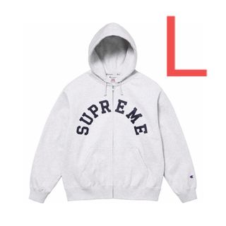 Supreme - Supreme x Champion Zip Up Hooded Ashgrey