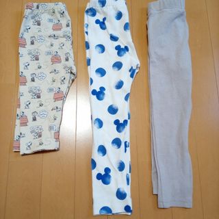 ユニクロ(UNIQLO)のレギンスパンツ 100サイズ 3点セット  まとめ売り(パンツ/スパッツ)