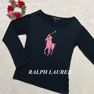 ラルフローレン RALPH LAUREN ♡ Tシャツ XS 生地薄め　紺色系　(Tシャツ(長袖/七分))