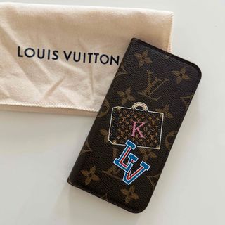 ルイヴィトン(LOUIS VUITTON)のルイヴィトン　iPhoneケース　フォリオマイLVワールドツアー(iPhoneケース)