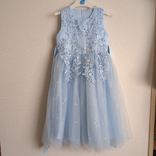 ドレス　発表会　ブルー　フォーマル　120(ドレス/フォーマル)