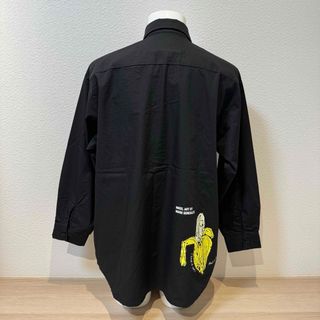 マークゴンザレス(Mark Gonzales)のM新品MARK GONZALESマークゴンザレスバナナプリントシャツ黒シャツ(シャツ)