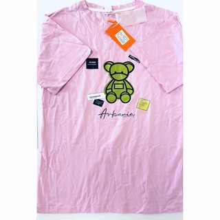 新品　Tシャツ　160    ピンク　クマ(Tシャツ/カットソー)