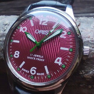 オリス(ORIS)の●美品！●オリス■ORIS 手巻き機械式1980年代ヴィンテージメンズ腕時計アン(腕時計(アナログ))