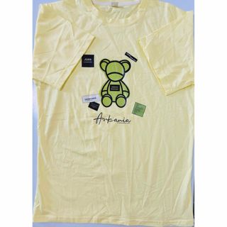 新品　Tシャツ　160    イエロー　クマ(Tシャツ/カットソー)