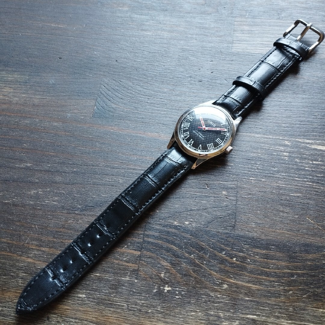 ORIS(オリス)の●美品！●オリス■ORIS 手巻き機械式1980年代ヴィンテージメンズ腕時計アン メンズの時計(腕時計(アナログ))の商品写真