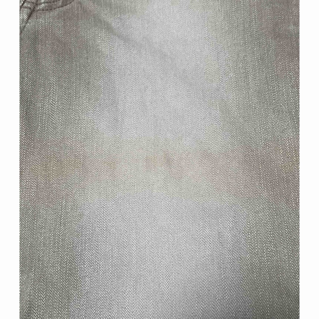 ブーツカットデニム　薄カーキ　66   丈長め　ジャンク レディースのパンツ(デニム/ジーンズ)の商品写真