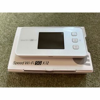 エヌイーシー(NEC)のWiMAX speed Wi-Fi 5GX12 ホワイト(PC周辺機器)