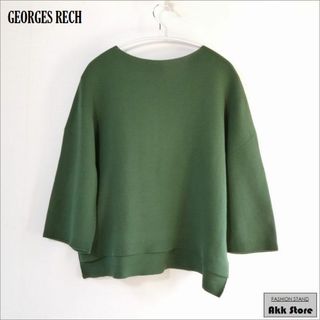 ジョルジュレッシュ(GEORGES RECH)のGEORGES RECH レディース トップス 七分袖 ニット 日本製 M　(ニット/セーター)