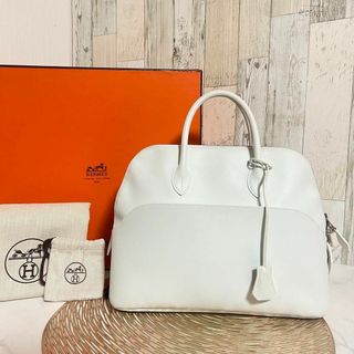 エルメス(Hermes)の美品　HERMES  ボリード1923  ホワイト  ハンドバッグ □K刻印(ハンドバッグ)