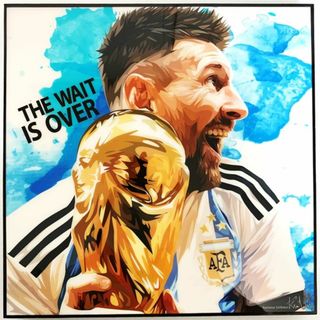 Lionel Messi ⑥ / リオネル メッシ / 大人気ポップアートパネル(絵画/タペストリー)