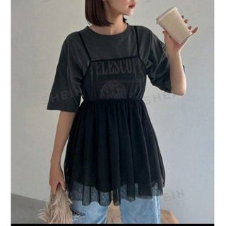 シーイン(SHEIN)のSHEIN   チュールレースキャミ(キャミソール)