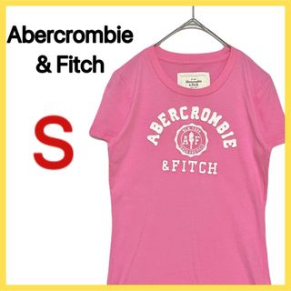 アバクロンビーアンドフィッチ(Abercrombie&Fitch)のAbercrombie&Fitch アバクロ 半袖 Tシャツ S ワッペン 刺繍(Tシャツ(半袖/袖なし))