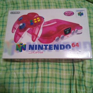 ニンテンドウ64(NINTENDO 64)の※動作確認済【美品】【限定色】ニンテンドー64本体 クリアレッド(家庭用ゲーム機本体)