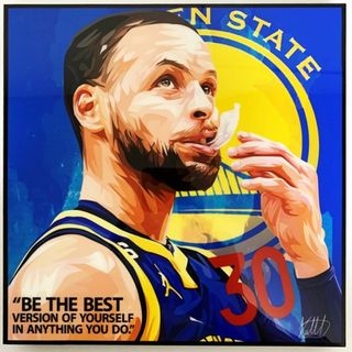 STEPHEN CURRY / ステフィン カリー / 大人気ポップアートパネル(絵画/タペストリー)