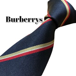 ★Burberrys★　バーバリーズ　ネイビー系　ストライプ(ネクタイ)