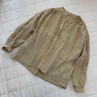 ユニクロ(UNIQLO)のUNIQLO ユニクロ シフォン ブラウス シャツ トップス Vネック 長袖(シャツ/ブラウス(長袖/七分))