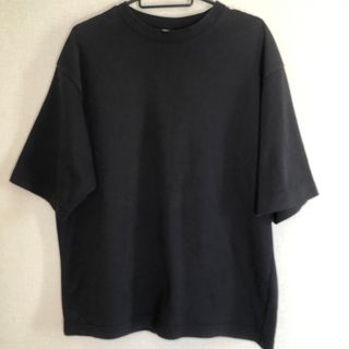 ユニクロ(UNIQLO)のUNIQLO U エアリズム 男女兼用 Tシャツ 半袖 黒(Tシャツ/カットソー(半袖/袖なし))