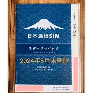 日本通信SIMスターターパック　合理的プラン　5月末期限(その他)