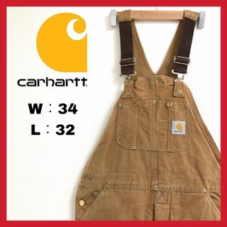 カーハート(carhartt)の90s 古着 カーハート オーバーオール USA製 W34L32 (サロペット/オーバーオール)