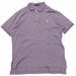 ポロラルフローレン(POLO RALPH LAUREN)のポロラルフローレン 半袖ポロシャツ 無地 くすみパープル ポニー刺繍 bg1(ポロシャツ)