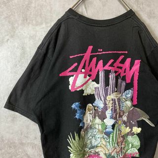 ステューシー(STUSSY)の【メキシコ製、バックプリント】stussyショーンフォント古着Tシャツサボテン(Tシャツ/カットソー(半袖/袖なし))