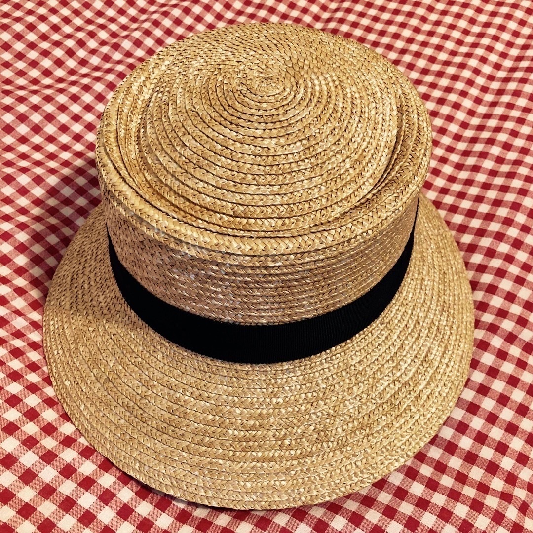 田中帽子店 Alice（アリス） ポークパイ型 女優帽（57.5cm） レディースの帽子(麦わら帽子/ストローハット)の商品写真