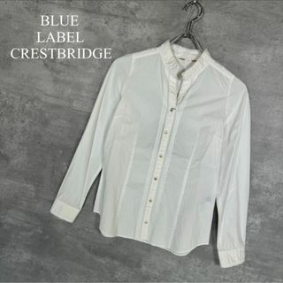 ブルーレーベルクレストブリッジ(BLUE LABEL CRESTBRIDGE)の『ブルーレーベル クレストブリッジ』(36) フリル 長袖シャツ(シャツ/ブラウス(長袖/七分))