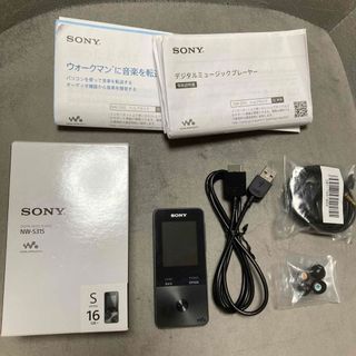 SONY  ウォークマン Sシリーズ NW-S315(B) ブラック　黒