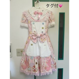 アンジェリックプリティー(Angelic Pretty)のAngelic Pretty Wonder Cookie ワンピース  ピンク(ひざ丈ワンピース)