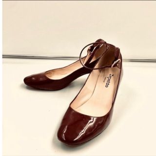 レペット(repetto)のレペット エナメル　パンプス 赤茶 23.3センチ(ハイヒール/パンプス)