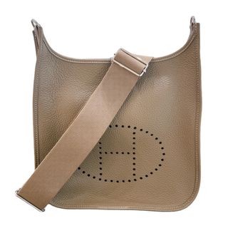 エルメス(Hermes)の　エルメス HERMES エヴリン３PM B刻 エトゥープ シルバー金具 トリヨンクレマンス ユニセックス ショルダーバッグ(ショルダーバッグ)