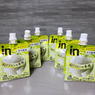 モリナガセイカ(森永製菓)のinゼリー　フルーツ食感まるでメロンの食感　6個セット(菓子/デザート)