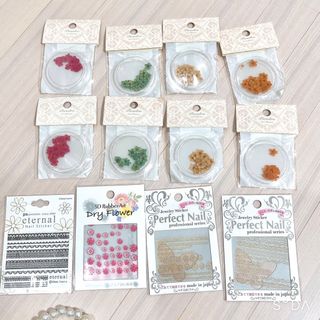 ほぼ新品！豪華ネイルアート素材セットのみ(ネイル用品)