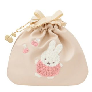 新品☆ミッフィー Miffy 巾着ポーチ サガラ刺しゅう