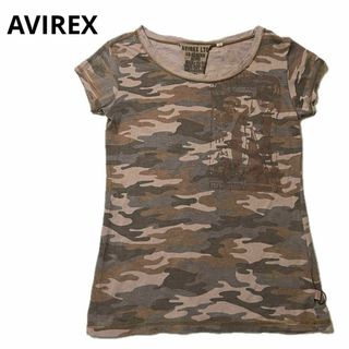 アヴィレックス(AVIREX)のAVIREX アヴィレックス ストレッチ Tシャツ 半袖 迷彩 M おしゃれ(Tシャツ(半袖/袖なし))