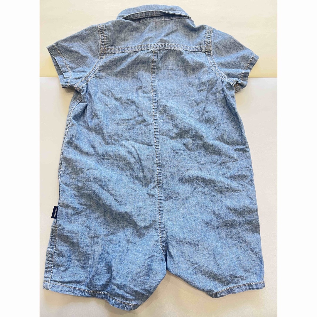 babyGAP(ベビーギャップ)の【美品】BabyGAP ロンパース　90cm デニム柄 キッズ/ベビー/マタニティのキッズ服男の子用(90cm~)(その他)の商品写真