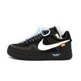 ナイキ(NIKE)のナイキ NIKE × オフホワイト OFF WHITE ■ 【 AIR FORCE 1 LOW Black AO4606 001 】 エア フォース 1 ロー ブラック スニーカー f21903(スニーカー)